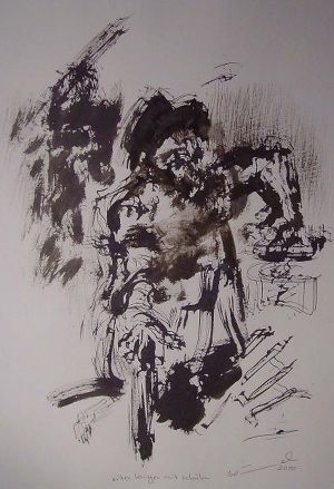 alter krieger mit schüler alter krieger mit schüler